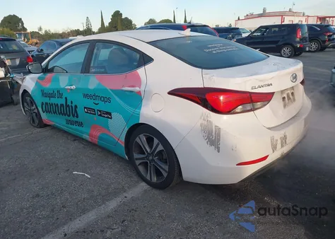 2016 Hyundai Elantra Sport из США, поврежденный, VIN KMHDH4AH8GU488313